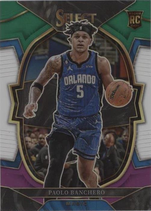 2022 Panini Select Green White Purple Paolo Banchero #72