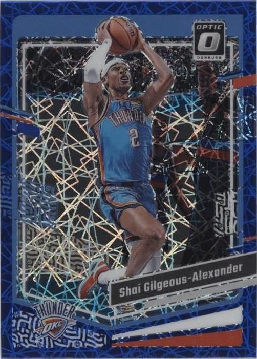 2023-24 Panini Donruss Optic - Shai Gilgeous-Alexander #104 Blue Velocity Prizm